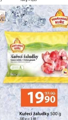 Žaludky kuřecí mražené Vodňanské kuře