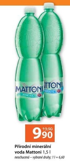 Přírodní voda Mattoni