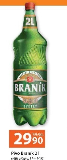 Pivo světlé výčepní 10° Braník