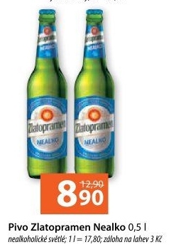 Nealkoholické pivo Zlatopramen