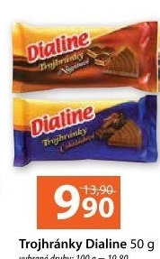 Oplatky trojhránky Dialine