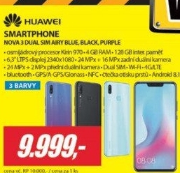 Nova 3 Dual Sim Airy BlueHUAWEI