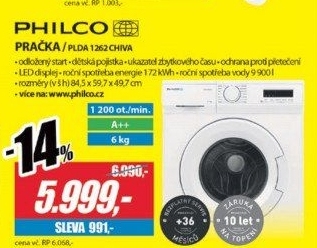 PLDA 1262 Chiva pračkaPHILCO