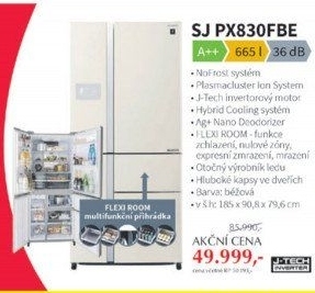 SJ PX830FBE CHLADNIČKA SBSSHARP
