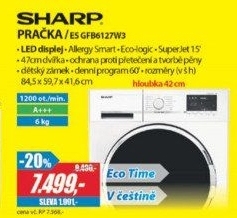 ES GFB6127W3 PRAČKA SLIMSHARP