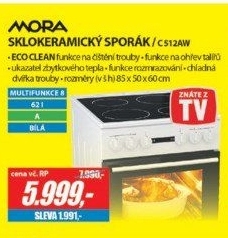 C 512AW SPORÁK SKLOKERAMICKÝMORA