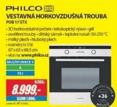 POB 17 STX vestavná troubaPHILCO