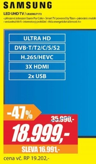 UE65NU7172 LED ULTRA HD LCD TV SAMSUNG