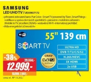 UE55NU7172 LED ULTRA HD LCD TV SAMSUNG