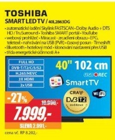 40L2863DG SMART FHD TV T2/C/S2TOSHIBA