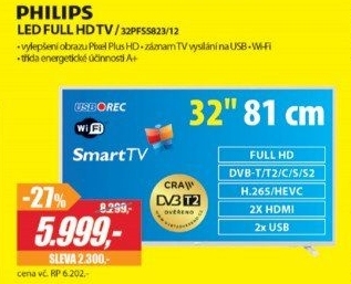 32PFS5823/12 LED FULL HD TV PHILIPS