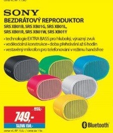 SRS XB01B BEZDRÁTOVÝ REPRODUKTORSONY