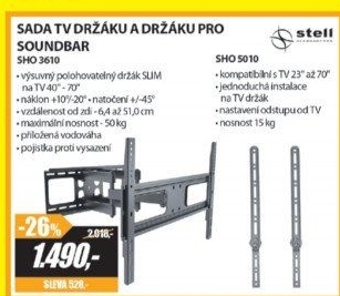 DRŽÁK SHO 3610 + DRŽÁK SHO 5010STELL