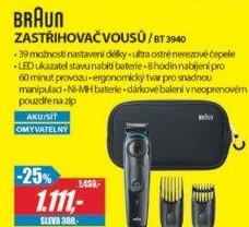 BT 3940 ZASTŘIHOVAČ VOUSŮBRAUN