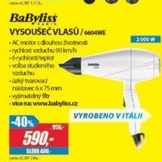 6604WE FÉN BÍLÝBABYLISS