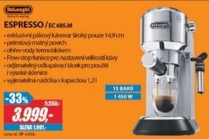 EC 685.M ESPRESSO PÁKOVÉDELONGHI