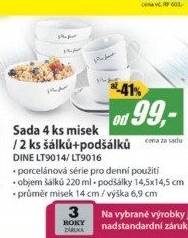 LT9014 MISKY SADA 4KS 14CM DINELAMART