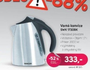 SWK 1730BK konviceSENCOR