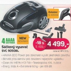 SVC 9050BL Sáčkový vysavačSENCOR