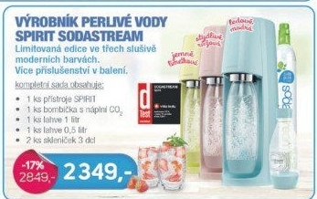 Spirit Modrý výrobník perlivé vody SODA