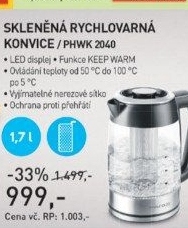 PHWK 2040 RYCHLOVAR. SKL. KONVICE PHILCO