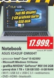 X542UF-DM004T 15,6FH i5 8G 1128G 2G ASUS