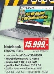 IP330 15,6 FHD i5-8250U 8G 1T 2GB LENOVO