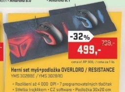 YMS 3028BE OVERLORD myš herní YENKEE