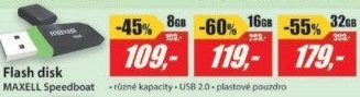 USB FD 8GB 2.0 Speedboat blackMAXELL