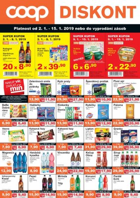akční leták COOP 2.1.2019-15.1.2019