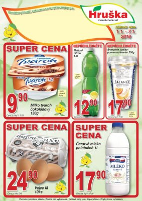 akční leták Hruška 1.1.2019-7.1.2019