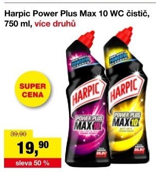 Čistič WC gelový Power Plus Harpic
