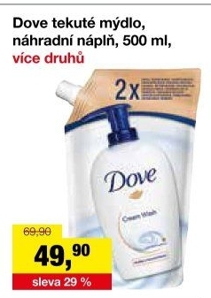 Tekuté mýdlo Dove - náhradní náplň