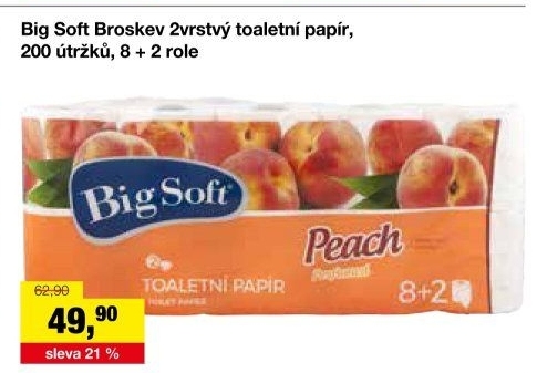 Toaletní papír 2vrstvý Big Soft