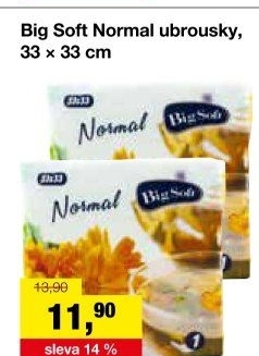 Ubrousky papírové Normal Big Soft