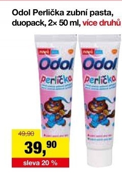 Pasta na zuby dětská Perlička Odol