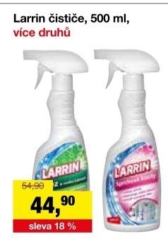 Čističe ve spreji Larrin