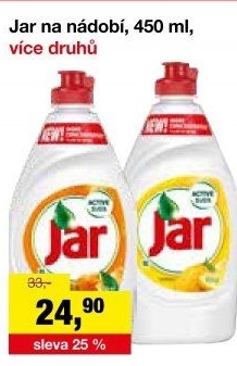 Prostředek na nádobí Jar