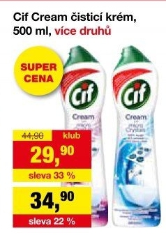 Krémový čistič Cif Cream