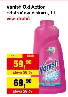 Odstraňovač skvrn gelový Vanish Oxi Action