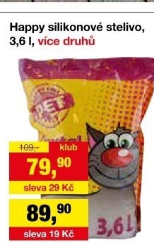 Stelivo pro kočky silikátové Happy Cool Pet