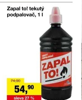 Tekutý podpalovač Zapal to! Balhome
