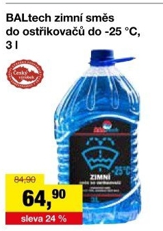 Zimní směs do ostřikovačů Baltech