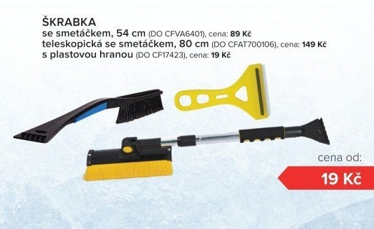Škrabka na led a smeták Carface