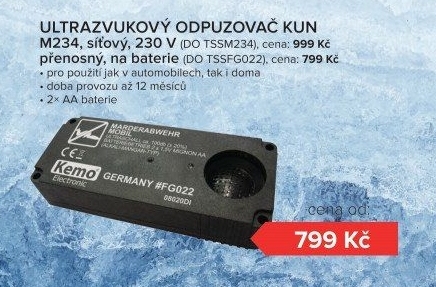 Ultrazvukový odpuzovač Kemo