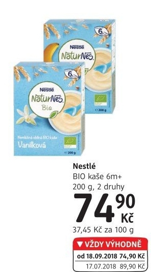 Kaše Bio Naturnes Nestlé