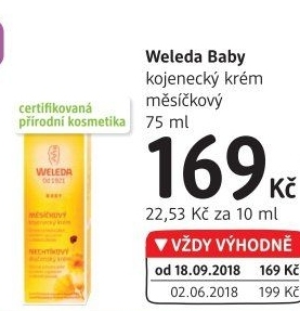 Krém měsíčkový kojenecký Baby Weleda