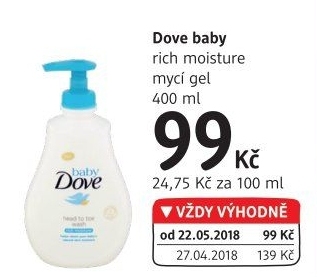 Mycí gel Baby Dove