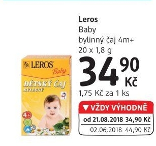 Čaj bylinný Baby Leros