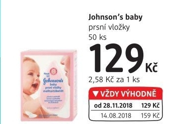Prsní vložky Johnson'